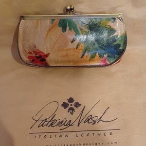 Patricia Nash painted wallet/make up case